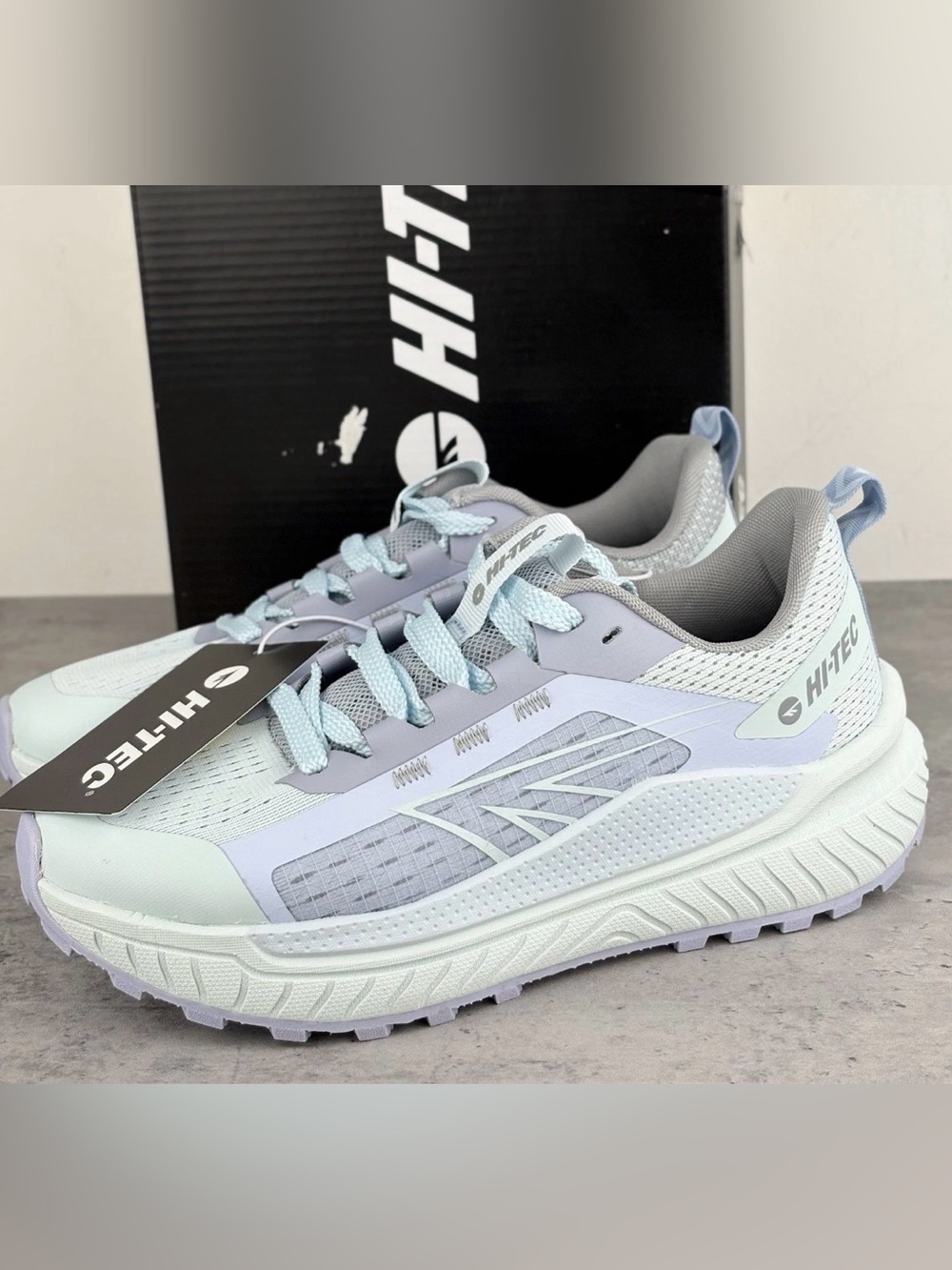 Hi-Tec Trail Shoes Women’s Sneaker Blue Size 7 New In Box Athletics Hiking